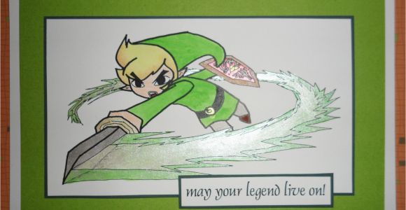 Legend Of Zelda Birthday Card Link Card Blank or Birthday Legend Of Zelda