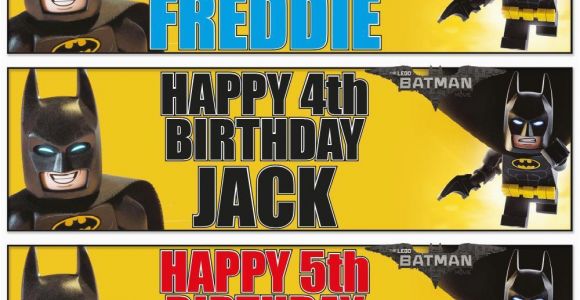 Lego Batman Happy Birthday Banner 2 Personalised 36 Quot X 11 Quot Lego Batman Birthday Banners Any