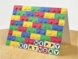 Lego Birthday Card Ideas 3d Paper Lego Birthday Card Allfreepapercrafts Com