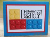 Lego Birthday Card Ideas Handcrafted Kids Building Block Style Building Block Birthday