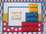 Lego Birthday Card Ideas Stampin with Pat Stampin Up Demonstrator Lego Birthday Card