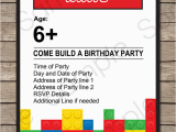 Lego Birthday Invitations Online 6 Best Images Of Lego Printable Invitation Templates