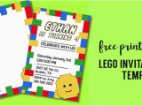 Lego Birthday Invitations Online Free Printable Lego Birthday Party Invitation Template