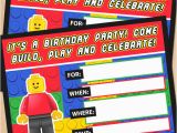 Lego Birthday Invitations Online Free Printable Lego Building Blocks Birthday Invitation