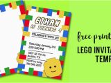 Lego Birthday Party Invitations Online Free Printable Lego Birthday Party Invitation Template