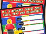 Lego Birthday Party Invitations Online Free Printable Lego Building Blocks Birthday Invitation