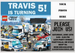 Lego City Birthday Invitations Lego Police Birthday Invitation orderecigsjuice Info