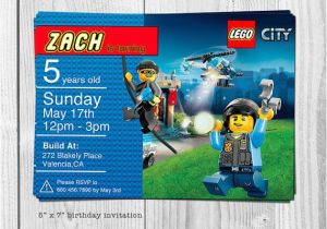 Lego City Birthday Party Invitations 25 Best Ideas About Lego Birthday Invitations On