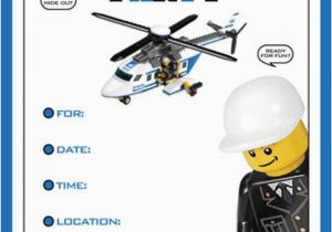 Lego City Birthday Party Invitations Items Similar to Lego City Police Party Supplies On Etsy