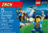 Lego City Birthday Party Invitations Lego City Birthday Invitation Personalized with Door