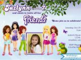 Lego Friends Birthday Invitation Lego Friends Birthday Invitation