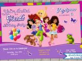 Lego Friends Birthday Invitation Lego Friends Birthday Invitation Printable File