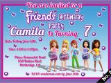 Lego Friends Birthday Invitation Lego Friends Birthday Invitations Digital Jpeg File Only