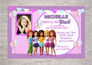 Lego Friends Birthday Invitation Lego Friends Birthday Invitations Printable