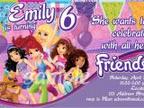 Lego Friends Birthday Invitation Lego Friends Party Invitations Oxsvitation Com