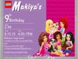 Lego Friends Birthday Invitations Lego Friends Birthday Invitation by Desidesigns7 On Etsy