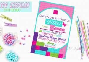 Lego Friends Birthday Invitations Lego Friends Birthday Invitation Printable by