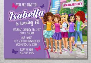 Lego Friends Birthday Invitations Lego Friends Invitation Lego Friends Birthday Lego Friends