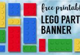 Lego Happy Birthday Banner Free Printable Lego Banner Lego Party Printables Paper Trail Design