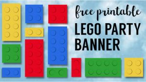 Lego Happy Birthday Banner Free Printable Lego Banner Lego Party Printables Paper Trail Design