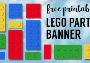 Lego Happy Birthday Banner Free Printable Lego Banner Lego Party Printables Paper Trail Design