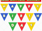 Lego Happy Birthday Banner Free Printable Lego Birthday Banner Free Printable