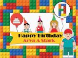 Lego Happy Birthday Banner Template Lego Party Happy Birthday Banner