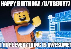 Lego Happy Birthday Meme Lego Movie Imgflip