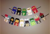 Lego Ninjago Happy Birthday Banner Lego Ninjago Birthday Banner Ninjago Birthday by