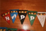 Lego Ninjago Happy Birthday Banner Little Sprouts by Lindsay Lego Ninjago Birthday Party