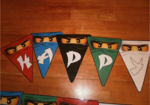 Lego Ninjago Happy Birthday Banner Little Sprouts by Lindsay Lego Ninjago Birthday Party