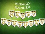 Lego Ninjago Happy Birthday Banner Ninjago Lego Banner Birthday Party Digital Printable