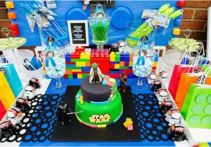 Lego Star Wars Birthday Decorations Kara 39 S Party Ideas Star Wars Lego Birthday Party Kara 39 S