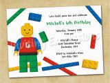 Lego themed Birthday Invitation Card Lego Birthday Invitations Free Ideas Egreeting Ecards