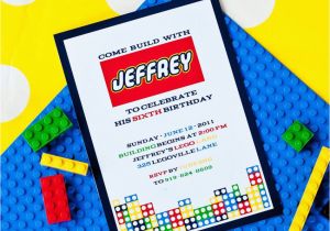 Lego themed Birthday Invitation Card Lego Birthday Invitations Free Ideas Egreeting Ecards