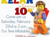 Lego themed Birthday Invitation Card Lego Movie Party Invitations Lego Movie Party Invitation