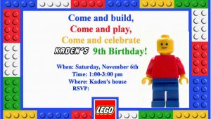 Lego themed Birthday Invitations Homemaking Fun A Lego themed Birthday Party