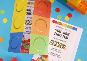 Lego themed Birthday Invitations Kids Party Ideas A Lego Inspired Birthday Party Ideas