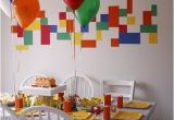 Lego themed Birthday Party Decorations Lego theme Party Ideas Diy Inspired