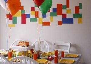 Lego themed Birthday Party Decorations Lego theme Party Ideas Diy Inspired