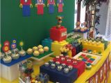 Lego themed Birthday Party Decorations Lego themed 7th Birthday Party One Charming Day