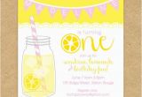 Lemonade Birthday Party Invitations Cute Printed Lemonade Birthday Party Invitation Lemonade
