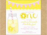 Lemonade Birthday Party Invitations Cute Printed Lemonade Birthday Party Invitation Lemonade