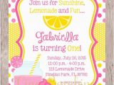 Lemonade Birthday Party Invitations Items Similar to Printable Pink Lemonade Birthday Party