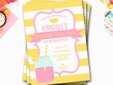 Lemonade Birthday Party Invitations Pink Lemonade Birthday Invitation Lemonade Invitation Pink