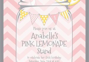 Lemonade Birthday Party Invitations Pink Lemonade Party Invitations Cimvitation