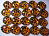 Leopard Birthday Decorations Handpainted Glass Gems Party Favors Decorations Leopard Print