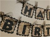 Leopard Birthday Decorations Leopard Print Birthday Banner Cheetah On Luulla