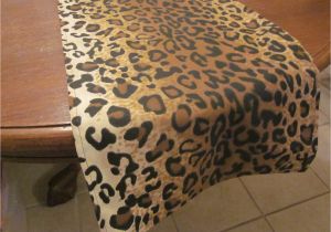 Leopard Birthday Decorations Leopard Print Table Runner Safari Party Decorations Jungle