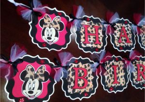Leopard Birthday Decorations Minnie Mouse Party Decorations Leopard Print Red or